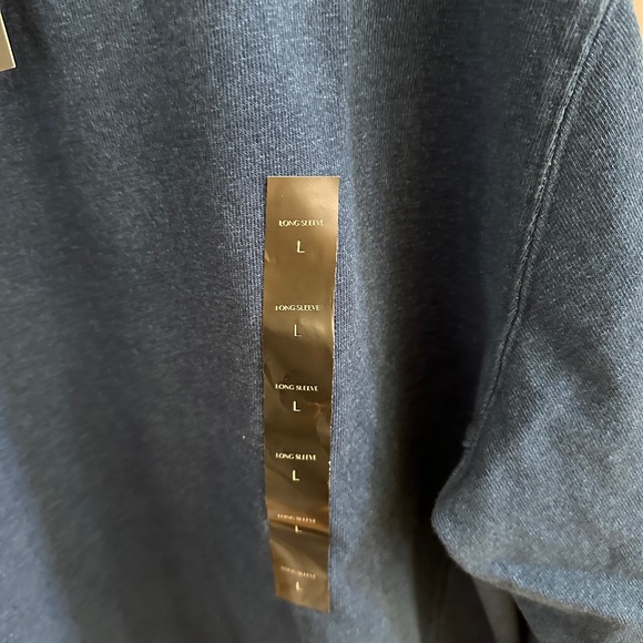 Banana Republic Men's Pullover French Terry Sweatshirt Dark Indigo Size Large - Picture 7 of 8